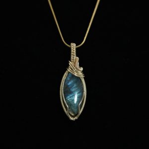 Deep Blue Labradorite Necklace